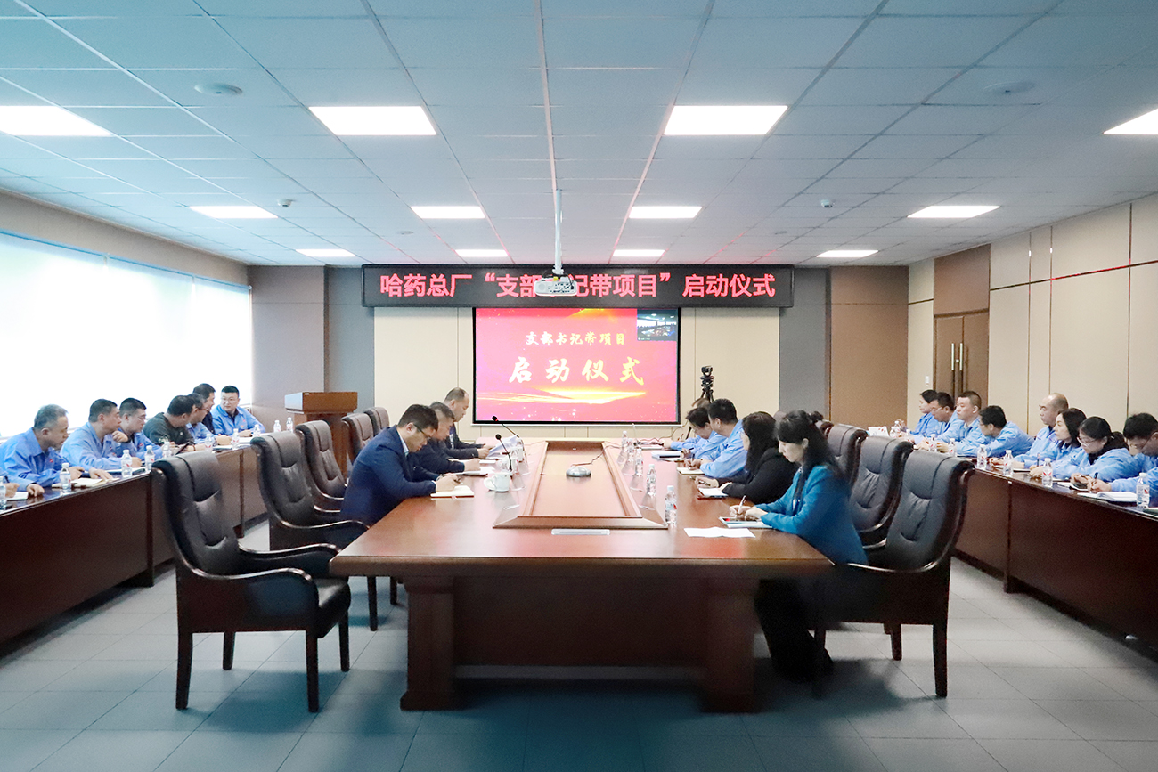 黨建領航&ldquo;加速度&rdquo; 打造發(fā)展&ldquo;強引擎&rdquo;&mdash;&mdash;哈藥總廠黨委召開&ldquo;支部書記帶項目&rdquo;啟動儀式